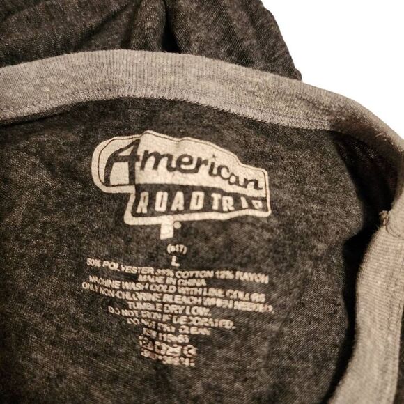 American Road Trip Retro Style Cozy Dog Drive In Men's Ringer T Shirt Size Large - Picture 2 of 9